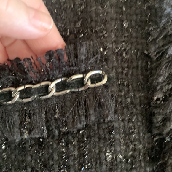 *HOST PICK* Boston proper jacket sparkles with chain detail - Picture 9 of 16